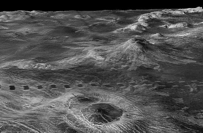 Venus surface radar